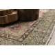Tappeto in lana ANNODATO A MANO Vintage 10534, ornamento, fiori - beige / verde 