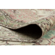 Tappeto in lana ANNODATO A MANO Vintage 10534, ornamento, fiori - beige / verde 