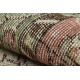 Tappeto in lana ANNODATO A MANO Vintage 10534, ornamento, fiori - beige / verde 