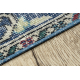 RUČNO VEZANI vuneni tepih Vintage 10525, ornament, cvjetići - crvena / plavi