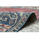 KÉZI KÖZÖTT gyapjúszőnyeg Vintage 10525, dísz, virágok - piros / kék