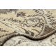 HAND-KNOTTED woolen carpet Vintage 10311, frame, ornament - beige