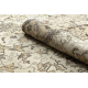 RANKAIS MAZGTAS vilnonis kilimas Vintage 10311, rėmas, ornamentas - smėlio