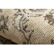 RUČNO VEZANI vuneni tepih Vintage 10311, okvir, ornament - bež
