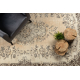 Tappeto in lana ANNODATO A MANO Vintage 10313, ornamento, fiori - beige / verde 
