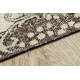 RUČNO VEZANI vuneni tepih Vintage 10313, ornament, cvjetići - bež / zelena