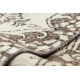 Tappeto in lana ANNODATO A MANO Vintage 10313, ornamento, fiori - beige / verde 