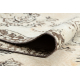 Tappeto in lana ANNODATO A MANO Vintage 10313, ornamento, fiori - beige / verde 
