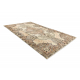 Tappeto in lana ANNODATO A MANO Vintage 10003, ornamento, fiori - beige / verde 