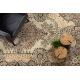 Tapete de lã feito à mão Vintage 10003, ornamento, flores - bege / verde 