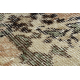 Tappeto in lana ANNODATO A MANO Vintage 10003, ornamento, fiori - beige / verde 