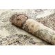 Tappeto in lana ANNODATO A MANO Vintage 10003, ornamento, fiori - beige / verde 