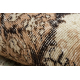 Tappeto in lana ANNODATO A MANO Vintage 10003, ornamento, fiori - beige / verde 