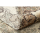 Tappeto in lana ANNODATO A MANO Vintage 10003, ornamento, fiori - beige / verde 