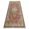 Dywan RĘCZNIE TKANY wełniany Vintage 10175, ramka, ornament - beż / czerwony
