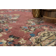 RUČNE VIAZANÝ vlnený koberec Vintage 10175, rám, ornament - béžová / červená
