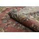 RUČNE VIAZANÝ vlnený koberec Vintage 10175, rám, ornament - béžová / červená