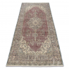 Dywan RĘCZNIE TKANY wełniany Vintage 10169, ramka, ornament - niebieski / czerwony