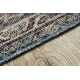 Tapis en laine NOUÉ MAIN Vintage 10169, cadre, ornement - bleu / rouge 