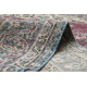 Tapis en laine NOUÉ MAIN Vintage 10169, cadre, ornement - bleu / rouge 