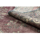 RUČNO VEZANI vuneni tepih Vintage 10169, okvir, ornament - plavi / crvena
