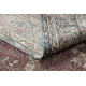 Tapis en laine NOUÉ MAIN Vintage 10169, cadre, ornement - bleu / rouge 