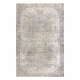 HAND-KNOTTED woolen carpet Vintage 10432, frame, ornament - beige / yellow
