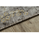 HANDGEKNOPT wollen tapijt Vintage 10432, frame, ornament - beige / geel