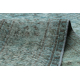 РУЧНО ВЕЗАНИ вунени тепих Винтаге 10494, Рам, орнамент - зелена