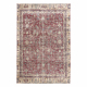 RUČNE VIAZANÝ vlnený koberec Vintage 10664, rám, kvety - bordó / béžový 