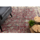 Tappeto in lana ANNODATO A MANO Vintage 10664, cornice, fiori - chiaretto / beige 