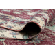 Tappeto in lana ANNODATO A MANO Vintage 10664, cornice, fiori - chiaretto / beige 