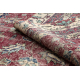 Tappeto in lana ANNODATO A MANO Vintage 10664, cornice, fiori - chiaretto / beige 