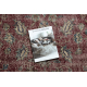 Tappeto in lana ANNODATO A MANO Vintage 10664, cornice, fiori - chiaretto / beige 