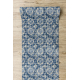 TAPIS DE COULOIR antidérapant DIGITAL - CARREAUX DE LISBONNE bleu et or 
