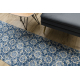 TAPIS DE COULOIR antidérapant DIGITAL - CARREAUX DE LISBONNE bleu et or 