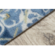 Alcatifa do corredor com reforço de borracha DIGITAL - LISBON TILES azul / ouro