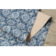 TAPIS DE COULOIR antidérapant DIGITAL - CARREAUX DE LISBONNE bleu et or 