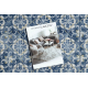 TAPIS DE COULOIR antidérapant DIGITAL - CARREAUX DE LISBONNE bleu et or 