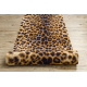 TAPIS DE COULOIR antidérapant DIGITAL - PANTHÈRE beige / marron 
