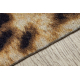 TAPIS DE COULOIR antidérapant DIGITAL - PANTHÈRE beige / marron 