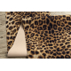 TAPIS DE COULOIR antidérapant DIGITAL - PANTHÈRE beige / marron 