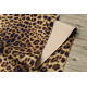 TAPIS DE COULOIR antidérapant DIGITAL - PANTHÈRE beige / marron 