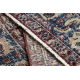 KÉZI KÖZÖTT gyapjúszőnyeg Vintage 10665, keret, dísz - bordó / kék
