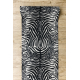 Vloerbekleding met rubber bekleed DIGITAL - Zebrapatroon wit / zwart