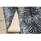 Vloerbekleding met rubber bekleed DIGITAL - Zebrapatroon wit / zwart