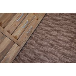 szőnyegpadló Új szőnyeg HULLÁMOK 44 barna