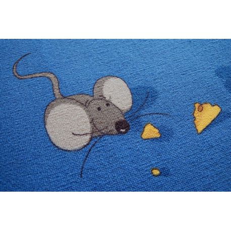 Egerek szőnyegpadló szőnyeg kék