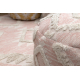 Puff CYLINDRE 50 x 50 x 50 cm Pouf Boho, losangos 22312 repose-pieds, siège en laine rose / crème