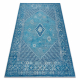Вълнен килим ANTIGUA 518 76 JW500 OSTA - Орнамент плоскотъкан син 